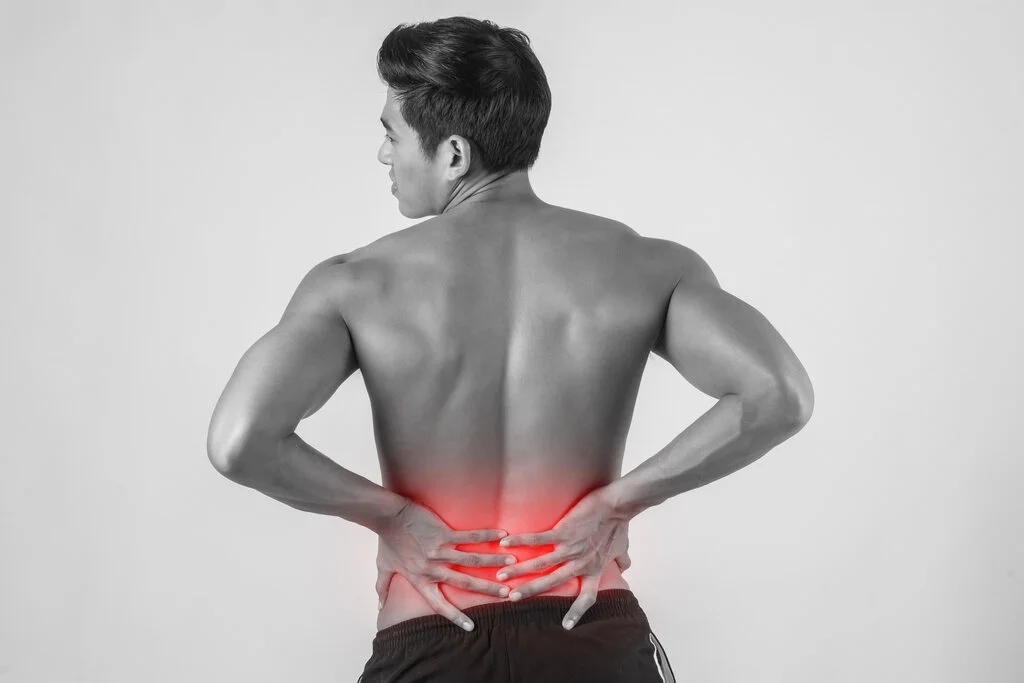 man suffering from lower back pain