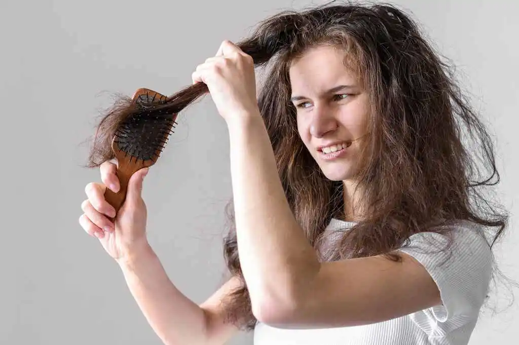 Combing Dry Hair