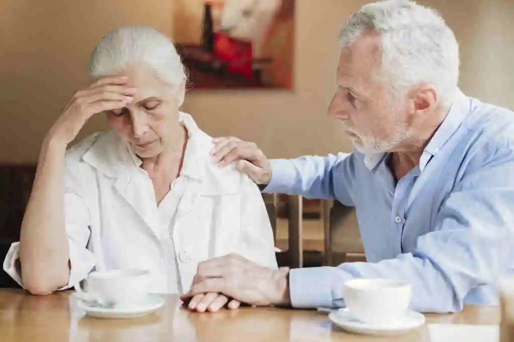 Couple with Alzheimer disease